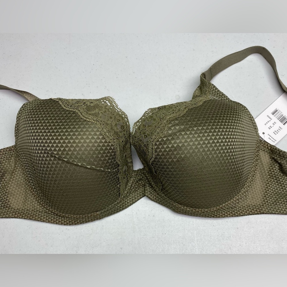 NWT Passionata ARMY GRN Lightly Lined Underwire, 30DDDD, *P1004
